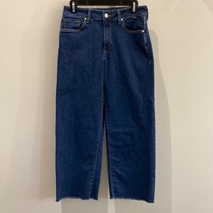 Mavi High-Rise Wide Leg Crop Jeans